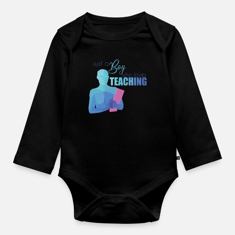 Lehrer - Baby Bio-Langarm-Body - Schwarz