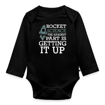 Rocket Science - Baby Bio-Langarm-Body - Schwarz - Vorne