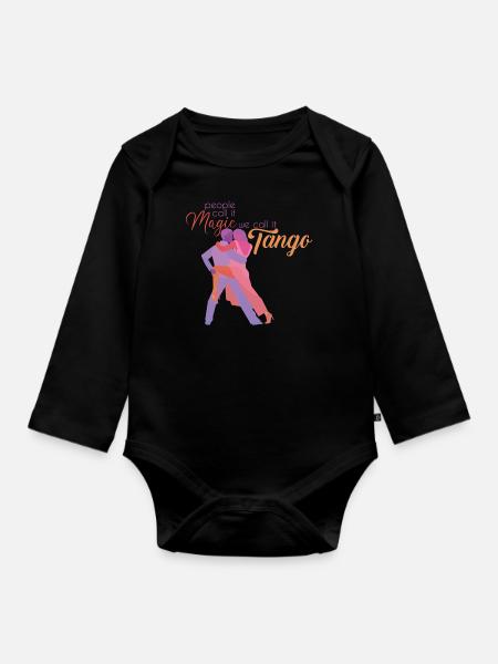 Tango-Tanz - Baby Bio-Langarm-Body - Schwarz