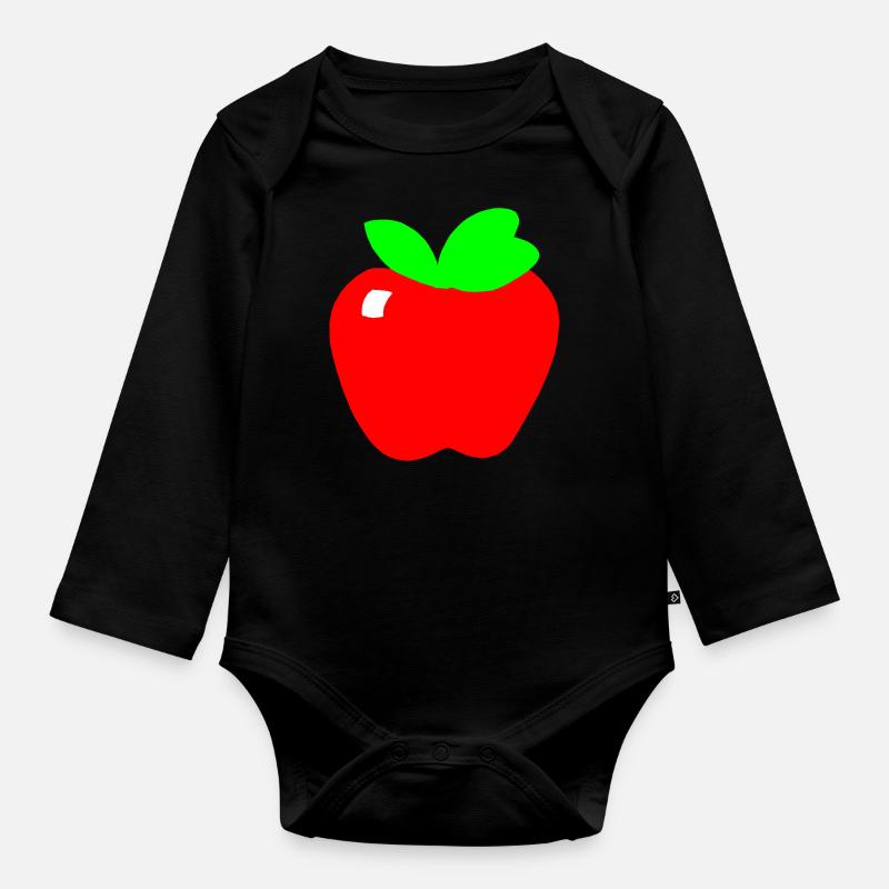 Pomme - Body Bébé bio manches longues - noir