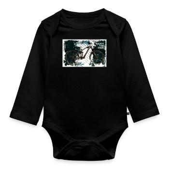 Profitez de la balade - Body Bébé bio manches longues - noir - Devant