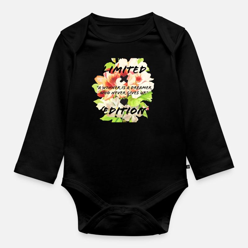 Zitat - Baby Bio-Langarm-Body - Schwarz