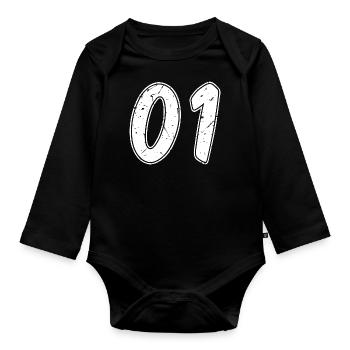 Adana - Baby Bio-Langarm-Body - Schwarz - Vorne