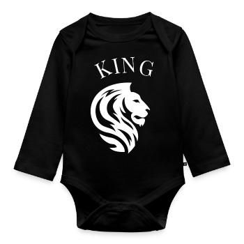 König der Löwen der König der Löwen - Baby Bio-Langarm-Body - Schwarz - Vorne