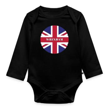 Wrexham - Baby Bio-Langarm-Body - Schwarz - Vorne