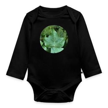 Efeu - Baby Bio-Langarm-Body - Schwarz - Vorne