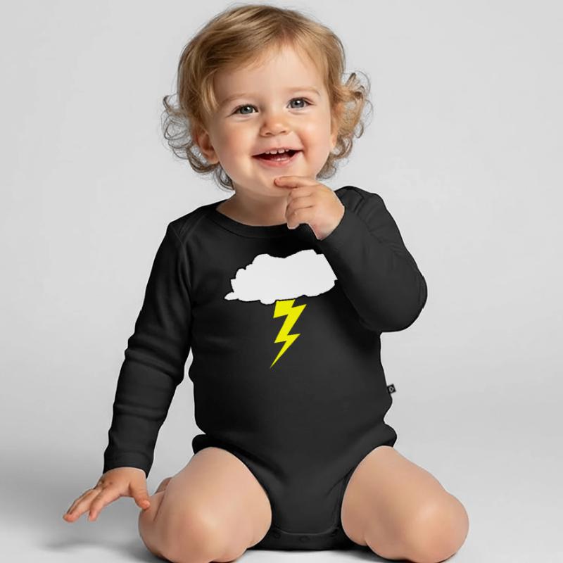 thunder Organic Longsleeve Baby Bodysuit