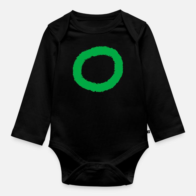 Cercle Manch - Body Bébé bio manches longues - noir