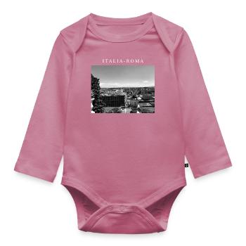 LUXURY - ITALIA - Baby Bio-Langarm-Body - Mauve - Vorne
