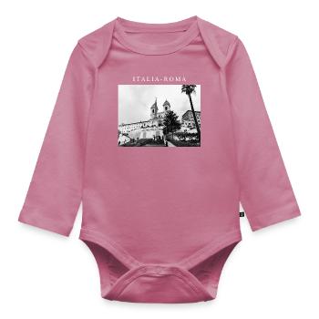 LUXURY - ITALIA - Baby Bio-Langarm-Body - Mauve - Vorne