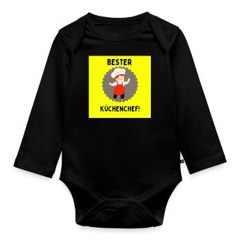 Koch Design - Organic Longsleeve Baby Bodysuit - black - Front