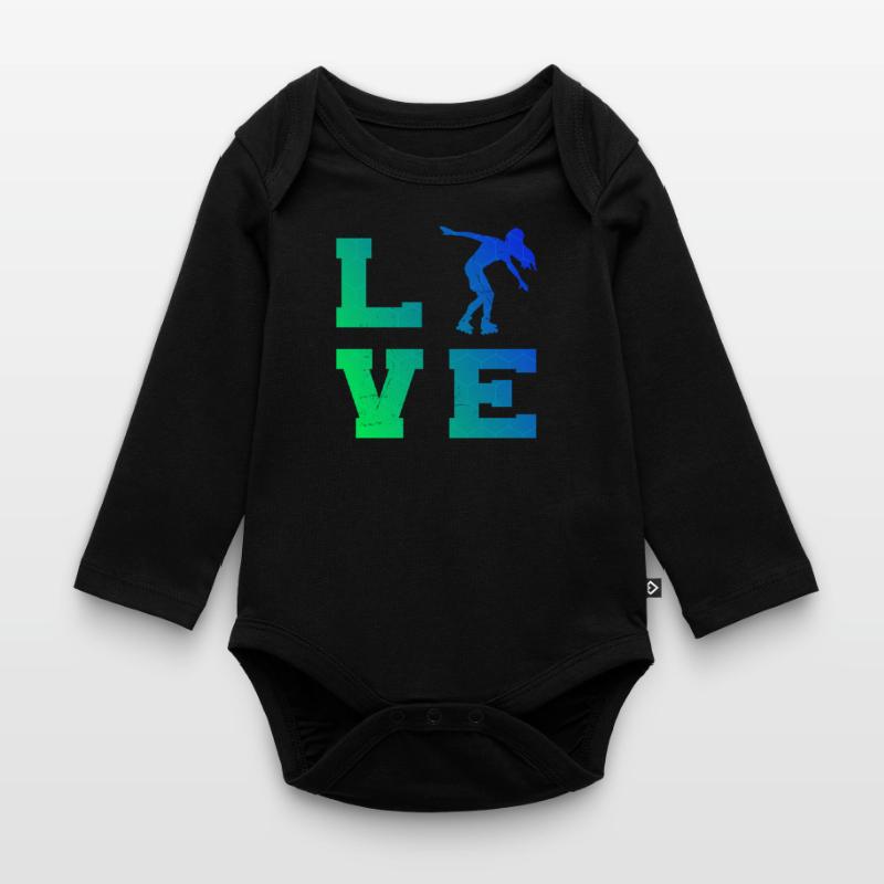 Roller Skates Roller Skating Rollerskate Organic Longsleeve Baby Bodysuit