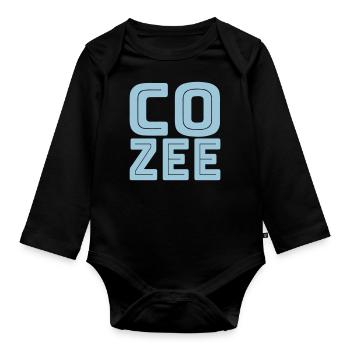 co zee - Organic Longsleeve Baby Bodysuit - black - Front