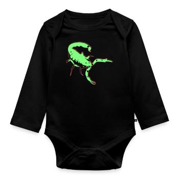 Scorpio Scorpio Poisonous Vector Arachnid Animal - Organic Longsleeve Baby Bodysuit - black - Front