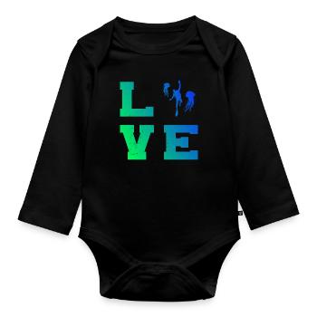 Divers Diving Diver Scuba Diver Ladies - Organic Longsleeve Baby Bodysuit - black - Front