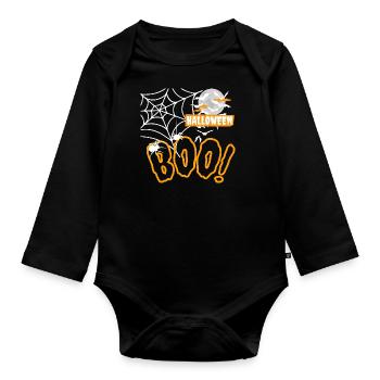 HALLOWEEN - Organic Longsleeve Baby Bodysuit - black - Front