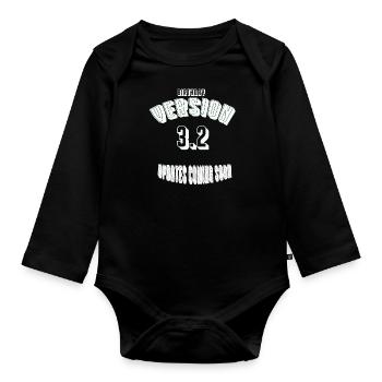 Birthday32 - Baby Bio-Langarm-Body - Schwarz - Vorne