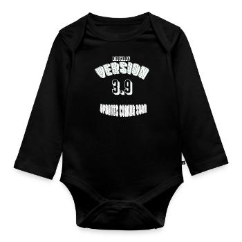 Birthday39 - Baby Bio-Langarm-Body - Schwarz - Vorne
