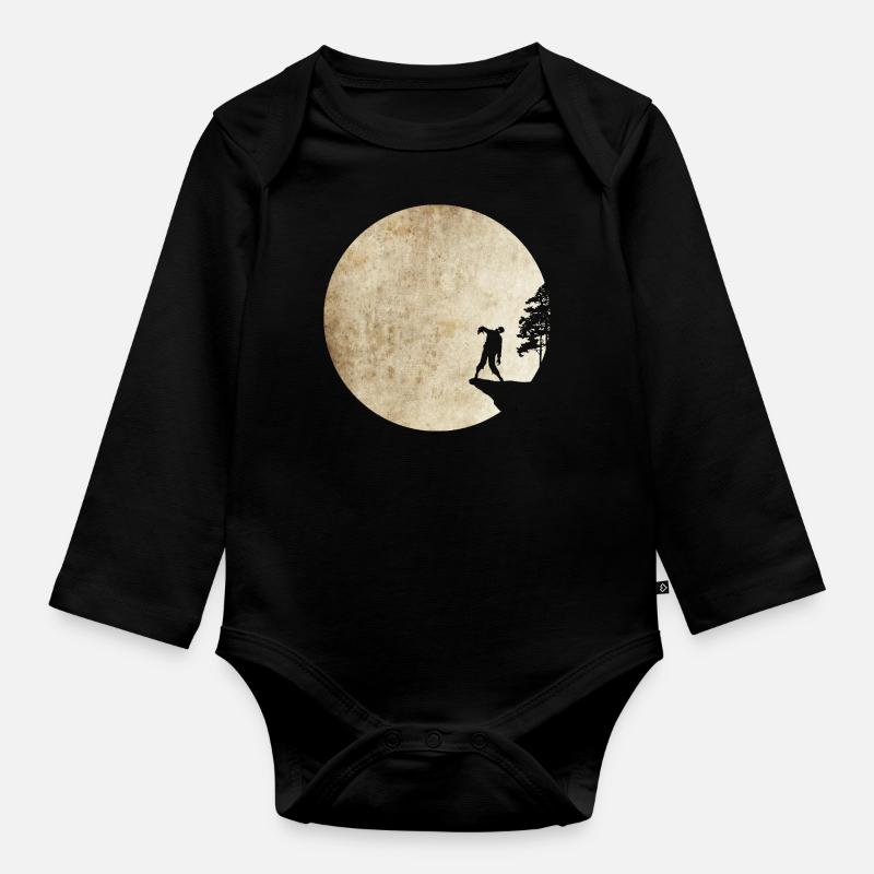 Nuit zombie - Body Bébé bio manches longues - noir