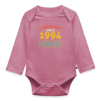 Legendary since 1994 Limited Edition - Organic Longsleeve Baby Bodysuit - mauve - Front
