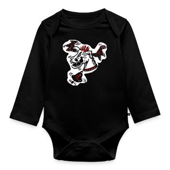 Zoffart ELCH - Baby Bio-Langarm-Body - Schwarz - Vorne