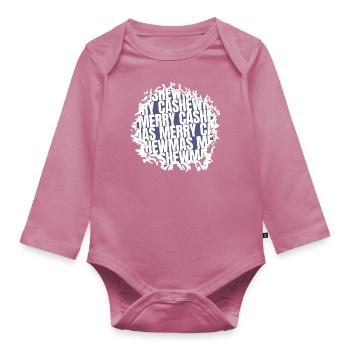 funny computer birthday present idea gift humor - Baby Bio-Langarm-Body - Mauve - Vorne