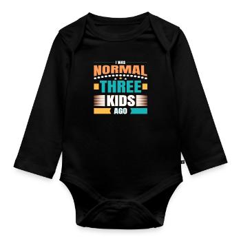 Mumie - Baby Bio-Langarm-Body - Schwarz - Vorne