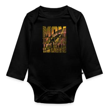 Mama Mama Die Frau Der Mythos Die Legende - Baby Bio-Langarm-Body - Schwarz - Vorne
