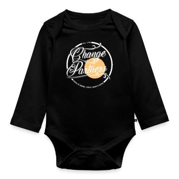 Change Partners - Baby Bio-Langarm-Body - Schwarz - Vorne