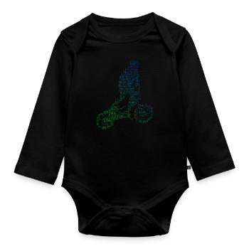 Femmes BMX Bike BMX Hommes Cyclisme BMX Bike - Body Bébé bio manches longues - noir - Devant
