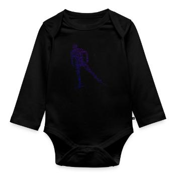 Langlauf Classic Langlauf Skate Herren Langlauf Kl - Baby Bio-Langarm-Body - Schwarz - Vorne