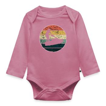Jet Ski - Body Bébé bio manches longues - mauve - Devant