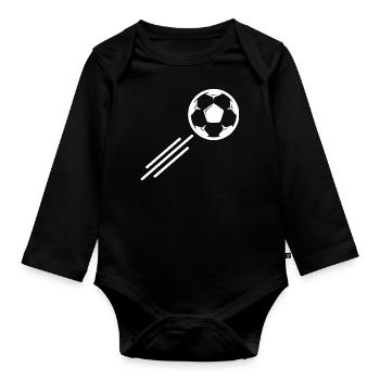 Hund Dog - Organic Longsleeve Baby Bodysuit - black - Front