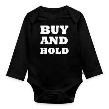 Crypto Bitcoin Trading - Body Bébé bio manches longues - noir - Devant