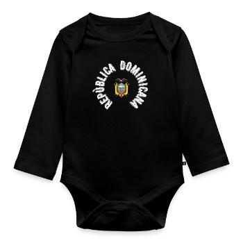République dominicaine - Body Bébé bio manches longues - noir - Devant