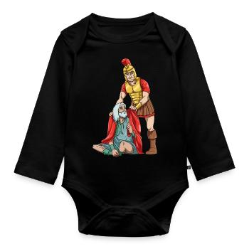 Sankt Martin St Martin - Baby Bio-Langarm-Body - Schwarz - Vorne