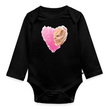 Krampus Percht Devil 2315 - Body Bébé bio manches longues - noir - Devant