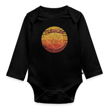 Tlemcen Pearl of the Maghreb - Organic Longsleeve Baby Bodysuit - black - Front