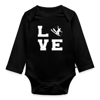 Freestyle Ski Ski Freestyle Damen Slopestyle - Baby Bio-Langarm-Body - Schwarz - Vorne