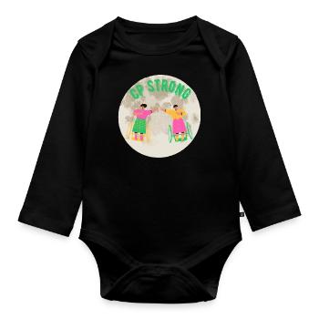 CP Stark - Baby Bio-Langarm-Body - Schwarz - Vorne