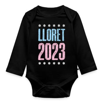 Lloret de Mar 2023 - Body Bébé bio manches longues - noir - Devant
