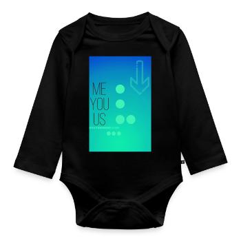 Family - Organic Longsleeve Baby Bodysuit - black - Front