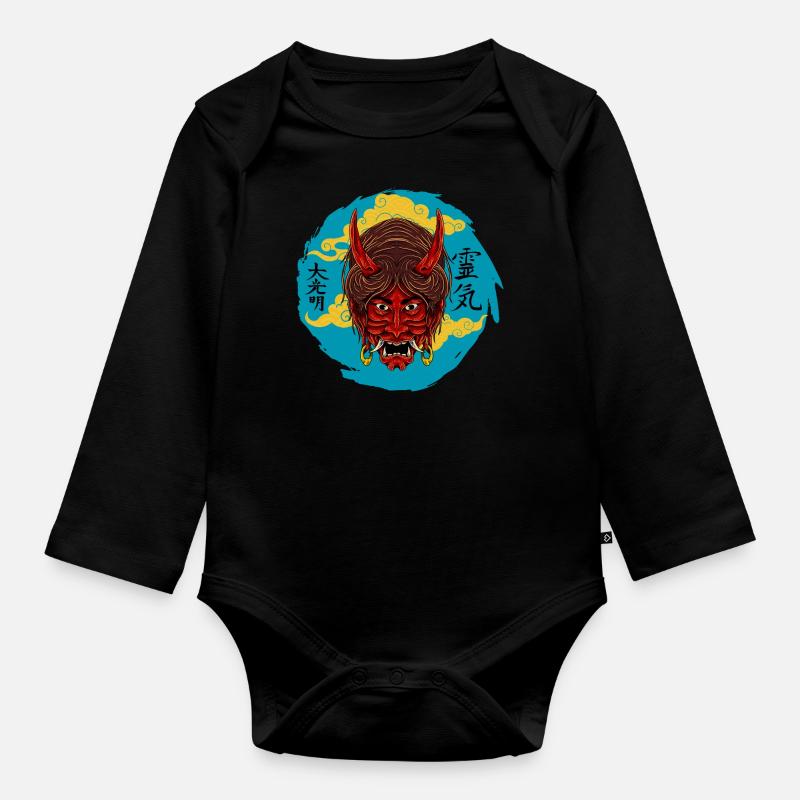 Le diable la nuit - Body Bébé bio manches longues - noir