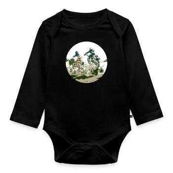 BMX - Baby Bio-Langarm-Body - Schwarz - Vorne