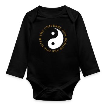 Tao - Baby Bio-Langarm-Body - Schwarz - Vorne