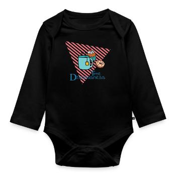 Deliciousness Time - Organic Longsleeve Baby Bodysuit - black - Front