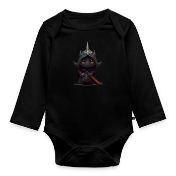 Seigneur des ténèbres - Body Bébé bio manches longues - noir - Devant