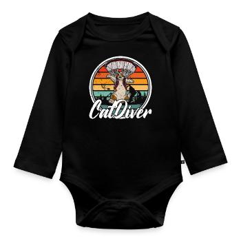 Freefly Catdiver Skydiving Skydiver paraglider - Baby Bio-Langarm-Body - Schwarz - Vorne
