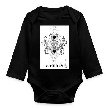 Krebs - Baby Bio-Langarm-Body - Schwarz - Vorne