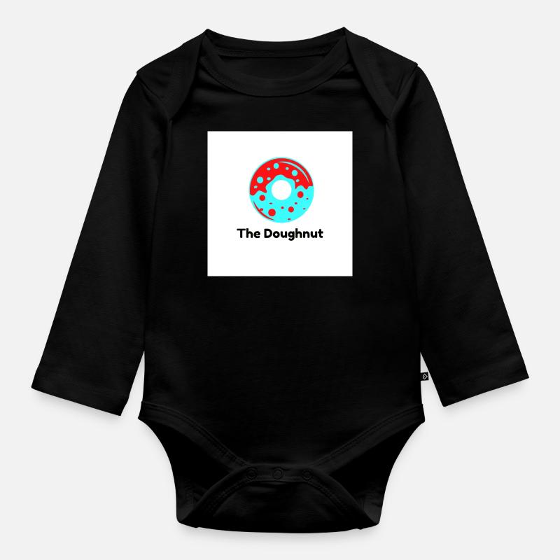 Le beignet - Body Bébé bio manches longues - noir